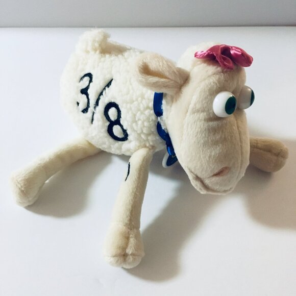 Serta Counting Sheep 3/8 Plush Stuffie Stuffed Animal Curto Toy 2000 Tag - Picture 1 of 16